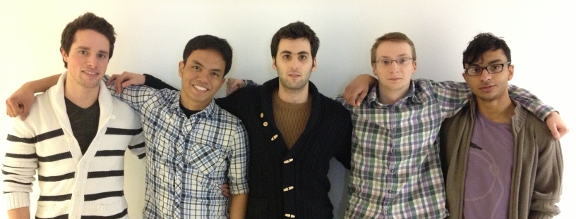 From left to right - Josh, Muhammad, Akram (project leader), Alec and Will